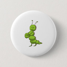 Lächelnde Raupe Patches & Tasten Button