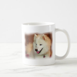 Lächelnde Samoyed-Digital-Öl-Malerei-Effekt-Tasse Kaffeetasse