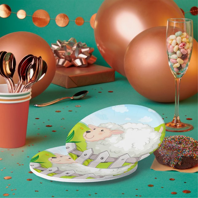 Lächelnde Schafe Pappteller (Von Creator hochgeladen)