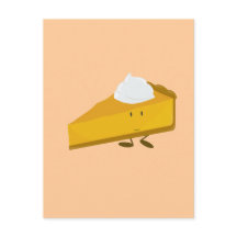 Lächelnde Scheibe Kürbiskuchen