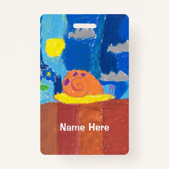 Lächelnde Schnecke Ausweis (Vorderseite)