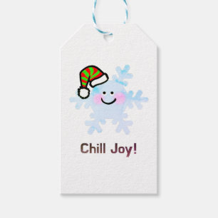 Lächelnde Schneeflocke - Weihnachtsstimmung Geschenkanhänger