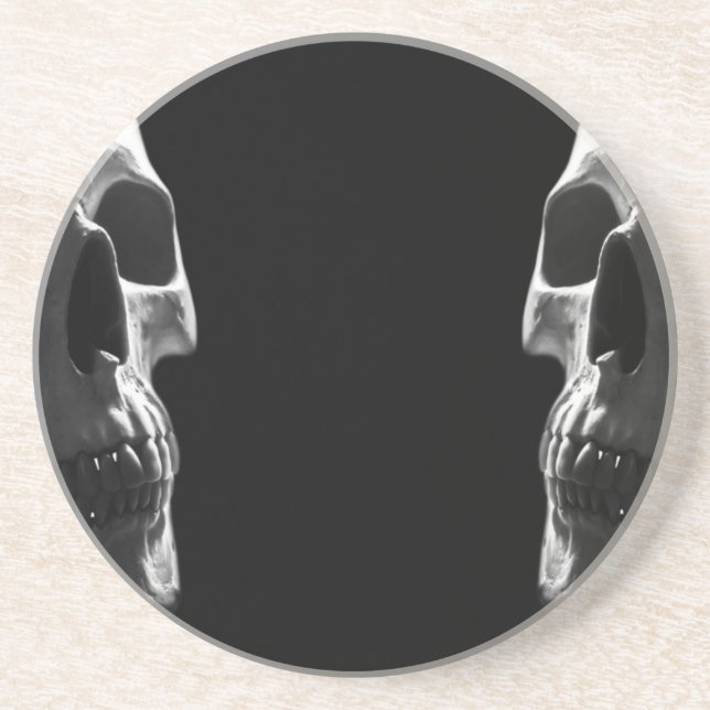 Lächelnde Skulls Getränkeuntersetzer (Vorne)
