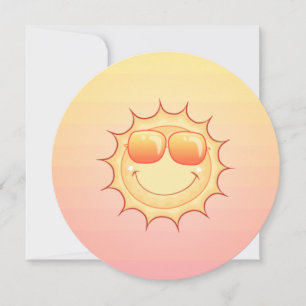 Lächelnde Sonne Einladung