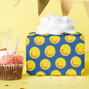 Lächelnde Sonne Glückliches Gesicht Geschenkpapier