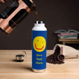 Lächelnde Sonne Glückliches Gesicht Trinkflasche
