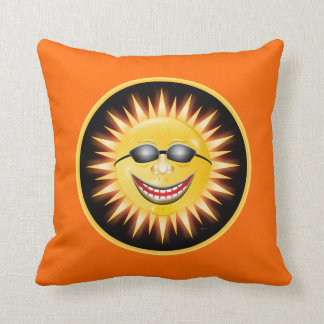 Lächelnde Sonne Kissen