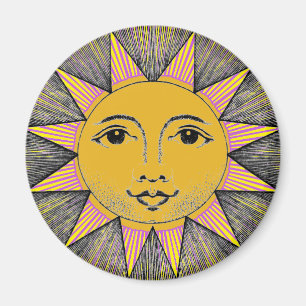 Lächelnde Sonne Magnet