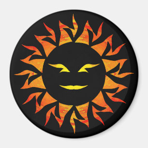 Lächelnde Sonne Magnet