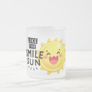 Lächelnde Sonne Mattglastasse