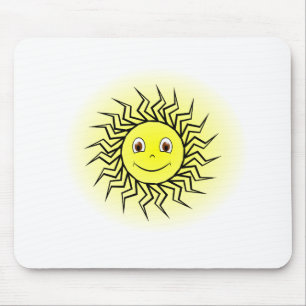 Lächelnde Sonne Mousepad