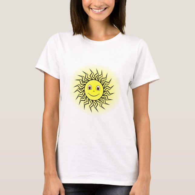 Lächelnde Sonne T-Shirt (Vorderseite)