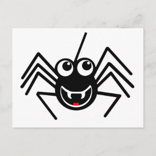Lächelnde Spinne Postkarte
