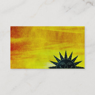 Lächelnde Sun Business Card Visitenkarte
