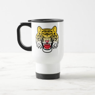 Lächelnde Tiger-Gesichtskunst-21876 Reisebecher