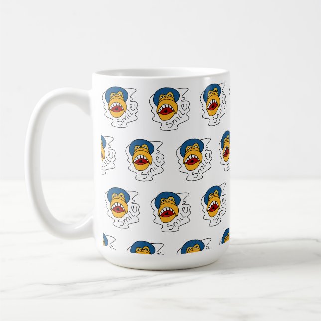 Lächelnder Affengesicht Kaffeetasse (Links)