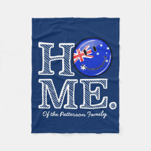 Lächelnder australischer FlaggeHousewarming Fleecedecke