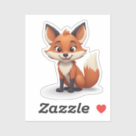 Lächelnder Cartoon Aufkleber