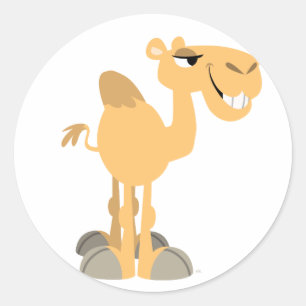 Lächelnder Cartoon Camel Sticker