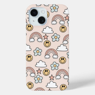 Lächelnder Cartoon farbige Illustration Case-Mate iPhone Hülle