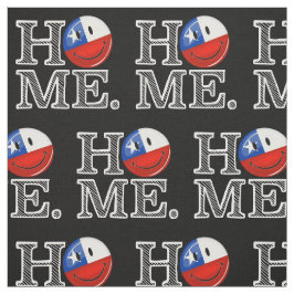 Lächelnder chilenischer FlaggeHousewarming Stoff