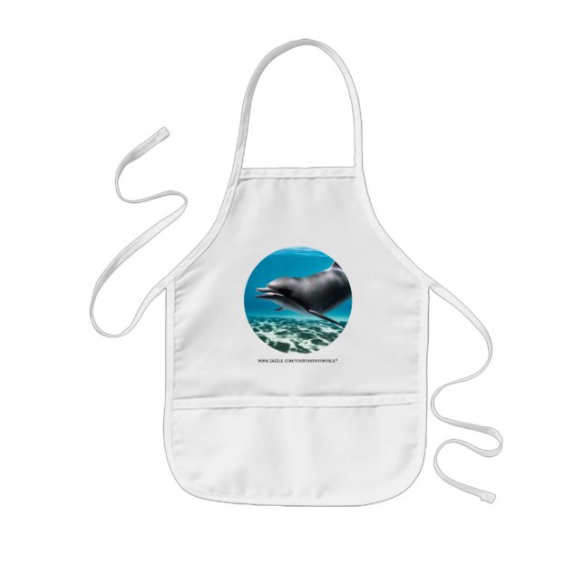 Lächelnder Delfin Kinderschürze (Vorne)