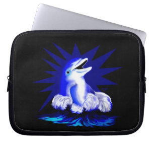 Lächelnder Delfin Laptopschutzhülle