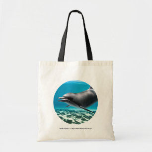 Lächelnder Delfin Tragetasche