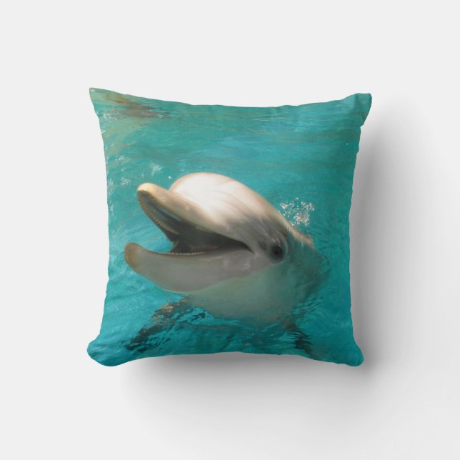 Lächelnder Delphin Kissen (Vorderseite)