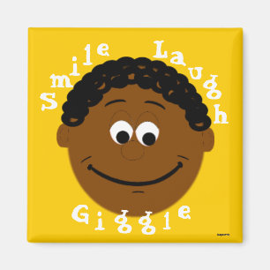 Lächelnder ethnischer Junge Magnet