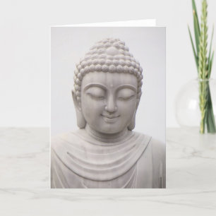 Lächelnder gelassener Buddha Inspirierende Liebe F Karte
