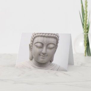 Lächelnder gelassener Buddha Inspirierende Liebe F Karte