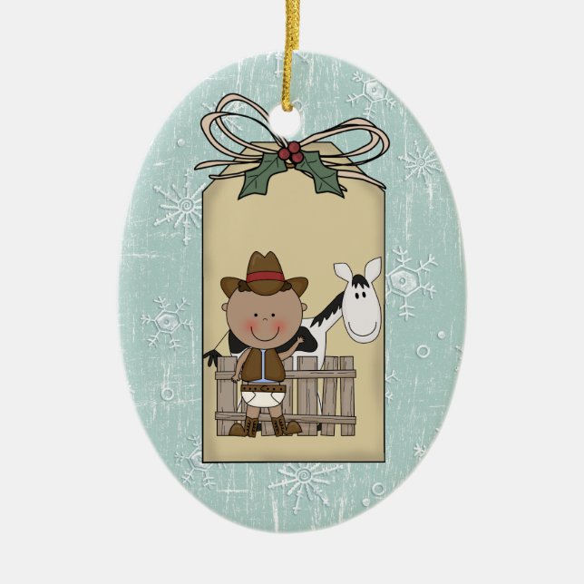 Lächelnder Geschenk-Umbau des Keramikornament (Vorne)