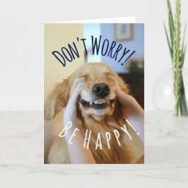 Lächelnder Golden Retriever Hund machen Sie sich k Karte