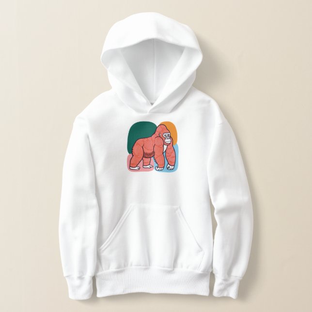 Lächelnder Gorilla  Hoodie (Ablage )