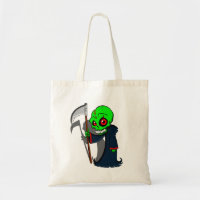 Lächelnder grimmiger Sensenmann Illustration Creep