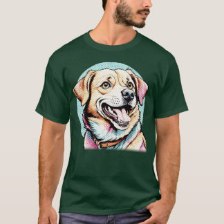 Lächelnder Hundejunge lustig T-Shirt