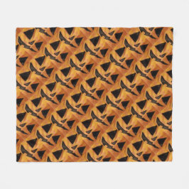 Lächelnder Jack-O-Lanterns Fleece Blanket