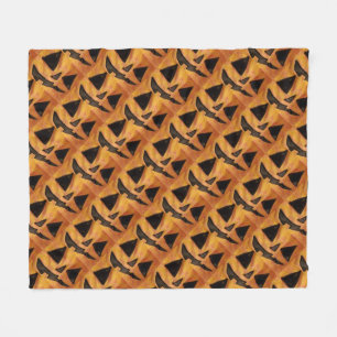 Lächelnder Jack-O-Lanterns Fleece Blanket