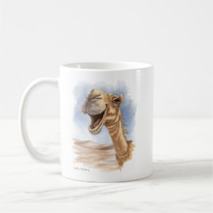 Lächelnder Kamel-Wasserfarben-Cartoon Kaffeetasse