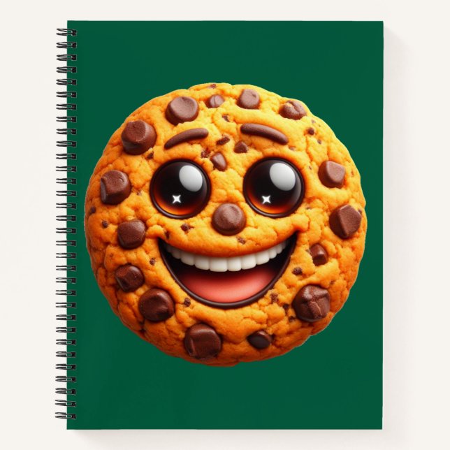 Lächelnder Keks. Notizbuch (Vorderseite)