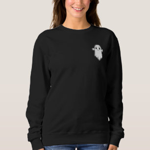 Lächelnder kleiner Geist Cartoon-Charakter Hallowe Sweatshirt