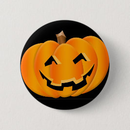 Lächelnder Kürbis-Knopf Halloweens Button