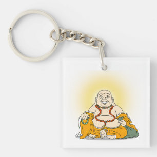 Lächelnder Maitreya Buddha-Schlüsselanhänger Schlüsselanhänger