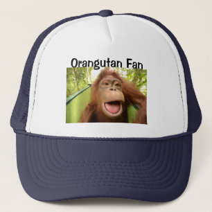 Lächelnder Orangutan Trucker Hat Truckerkappe
