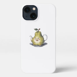 Lächelnder Pear Teapot iPhone Case 13 Hülle