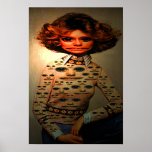 Lächelnder Pullover Poster