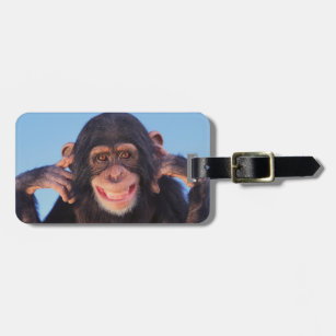 Lächelnder Schimpanse Getty Bild-  Gepäckanhänger