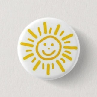Lächelnder Sun Button