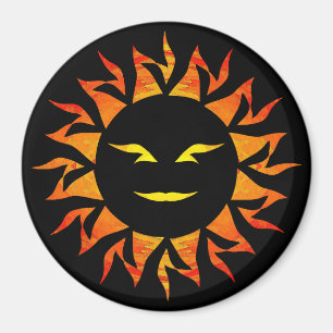 Lächelnder Sun Magnet